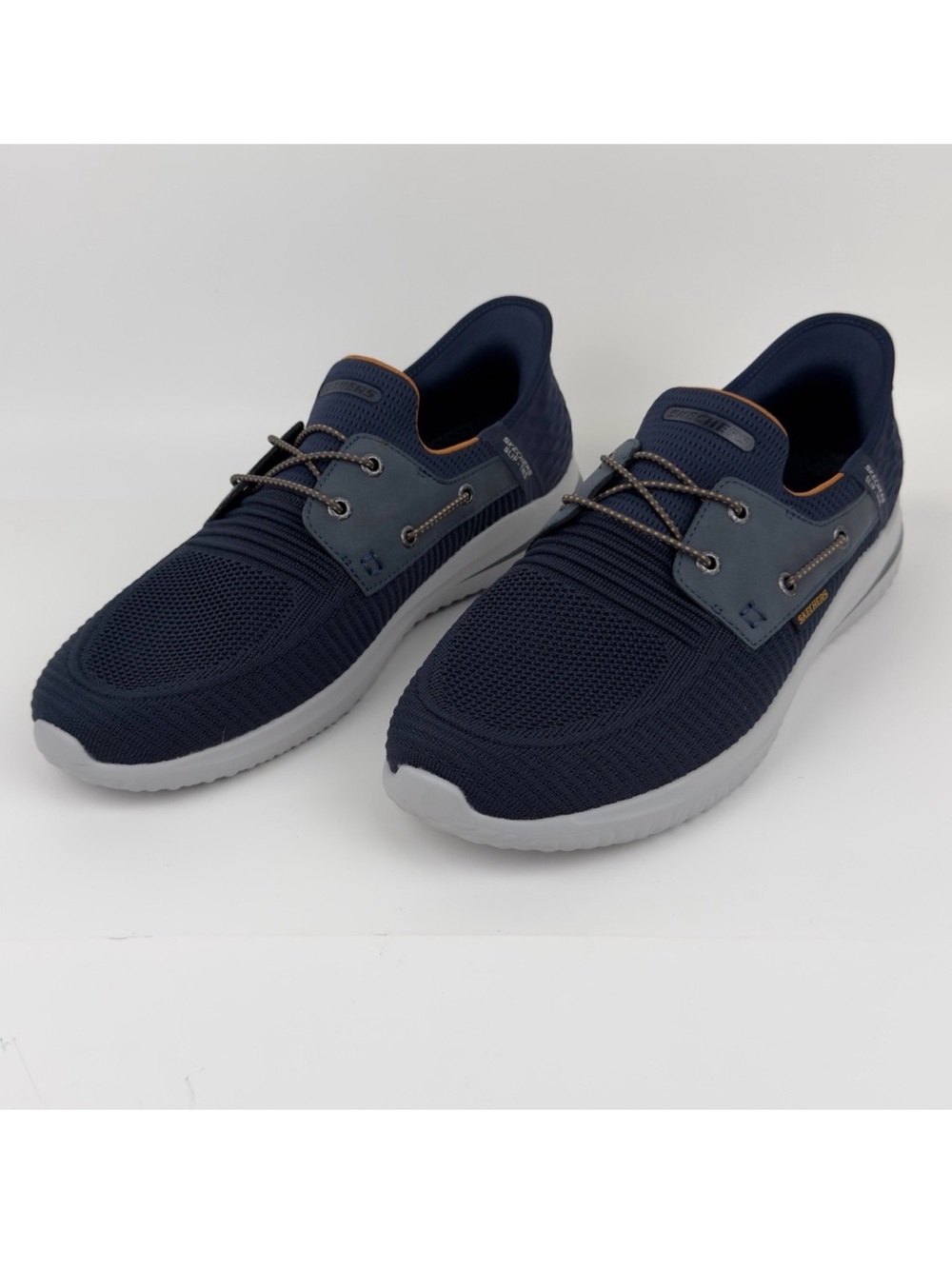 Skechers Delson 3.0 Roth Slip-Ins Men's 13 Wide Navy 210606W NWOT